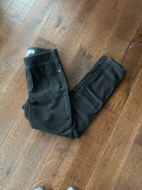 Old Navy Black Rock Star Jeggings Jeans Size 8 Fleece Lined Built in Warm